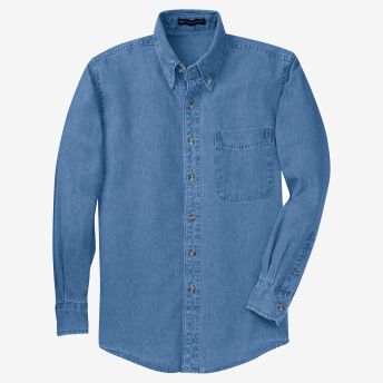 Port Authority Tall Long Sleeve Denim Shirt