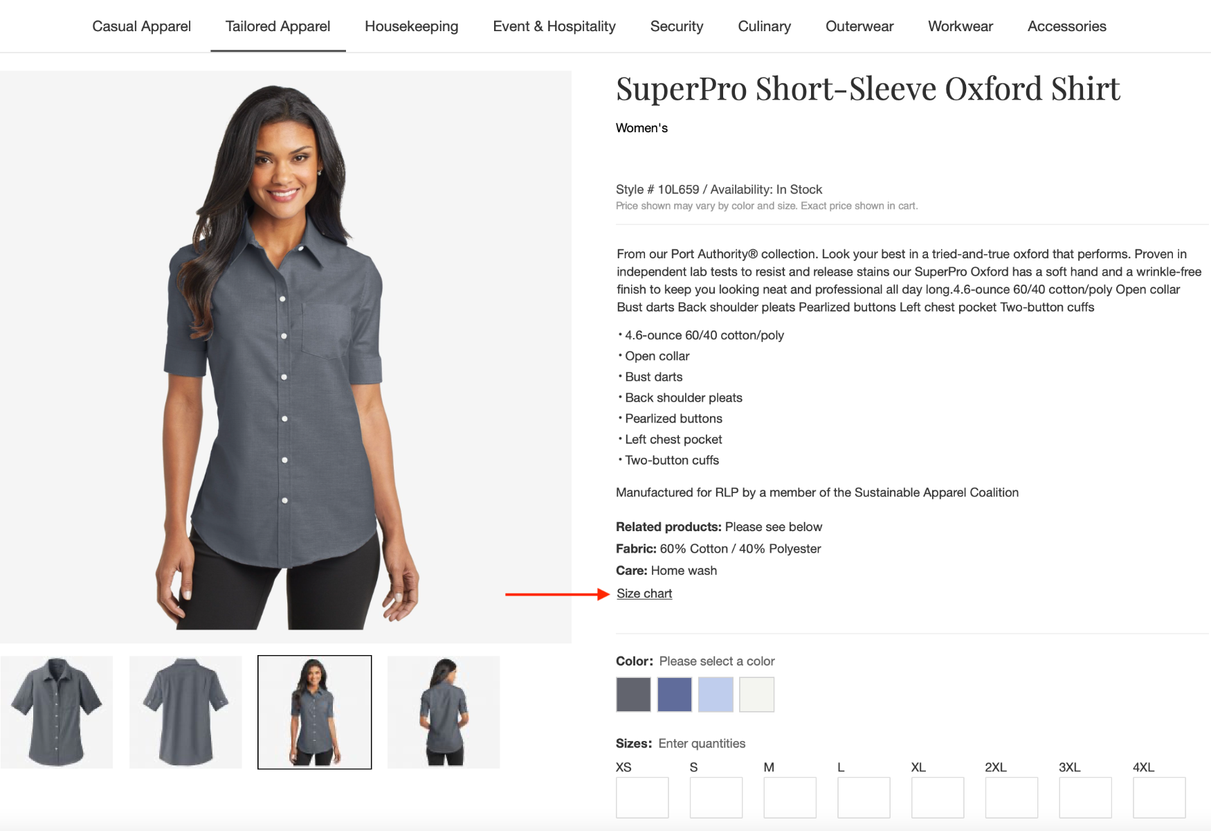 RLP UNIFORM Sizing & Fitting